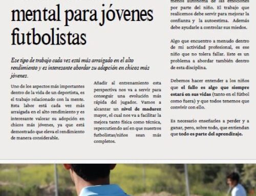 Entrenamiento mental para jóvenes futbolistas